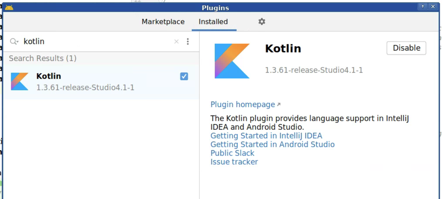 Cannot upgrade Kotlin plugin via UI in Android Studio [152328198] - Visible  to Public - Issue Tracker